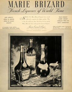 1934 Ad Marie Brizard French Liqueurs Park Tilford - ORIGINAL ADVERTISING FTT9