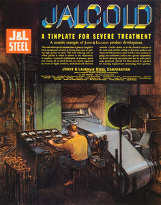 1934 Ad Jacold Tinplate Jones Laughlin J&L Steel - ORIGINAL ADVERTISING FTT9