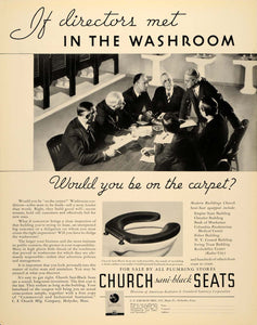 1934 Ad Toilet Seats Washroom Bathroom Appliances - ORIGINAL ADVERTISING FTT9
