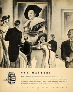 1934 Ad Timken Roller Bearing Gallery Schroeder - ORIGINAL ADVERTISING FTT9