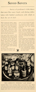 1934 Ad Condiments Lazy Susan Heinz 57 Ketchup Sauce - ORIGINAL ADVERTISING FTT9