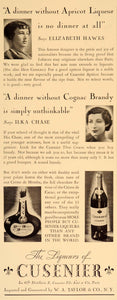1934 Ad Apricot Liqueur Elizabeth Hawes Cusenier Coganc - ORIGINAL FTT9