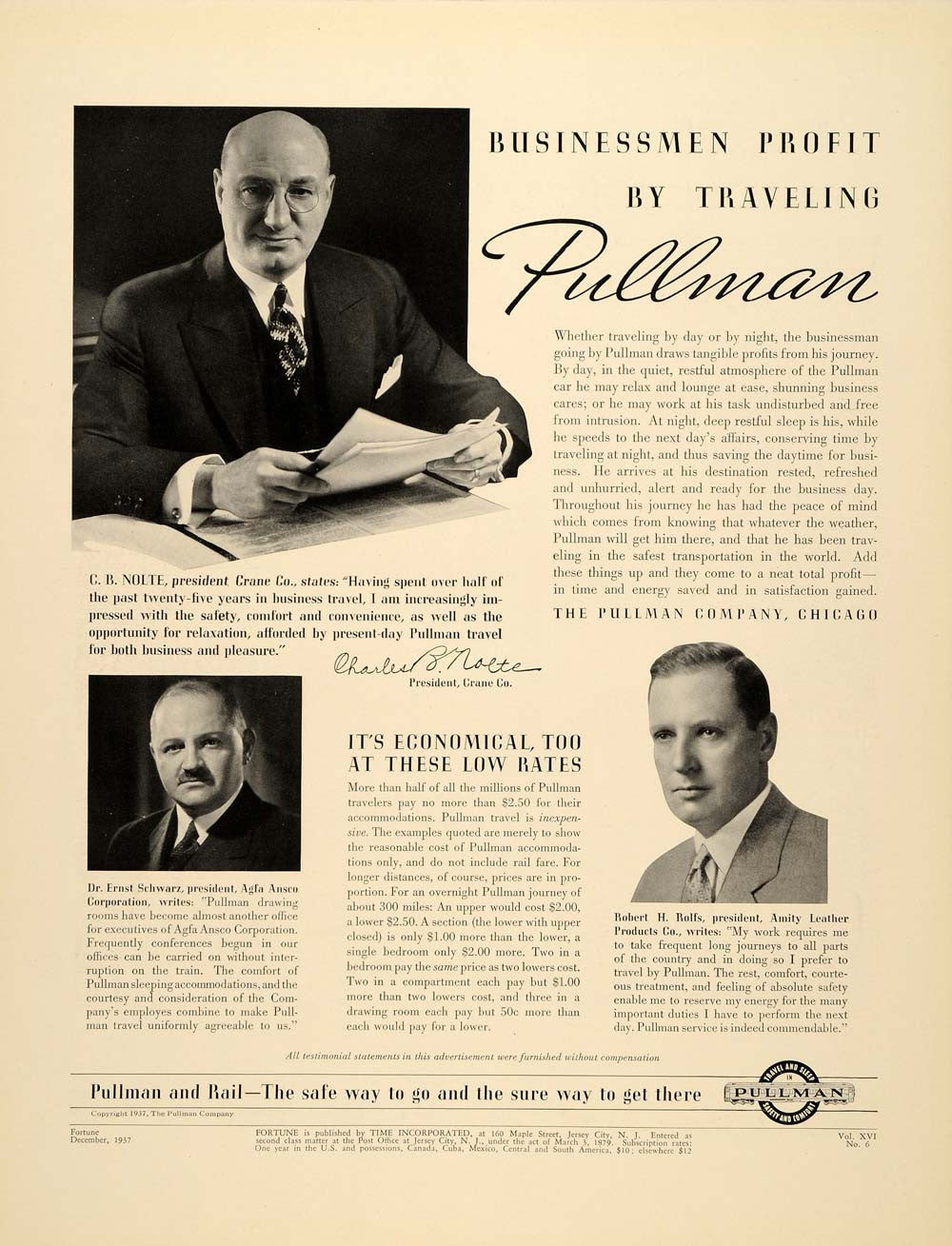 1937 Ad Pullman Rail Crane Agfa Ansco Railroad Car - ORIGINAL ADVERTISING FTT9 - Period Paper
