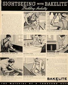 1937 Ad Sightseeing Bakelite Building Industry Material - ORIGINAL FTT9
