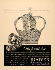 1937 Ad Jeweled Crown Ann Arbor Michigan Hoover Andes - ORIGINAL FTT9
