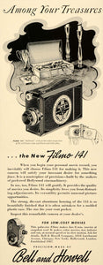 1939 Ad Filmo 141 Camera Film Movies Illustration - ORIGINAL ADVERTISING FTT9