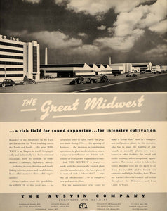 1937 Ad Midwest Austin Engineers Builders Construction - ORIGINAL FTT9