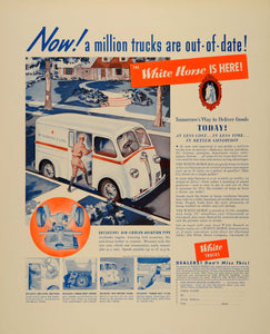 1939 Ad White Horse Trucks Crawford Sons Motor Engine - ORIGINAL FTT9