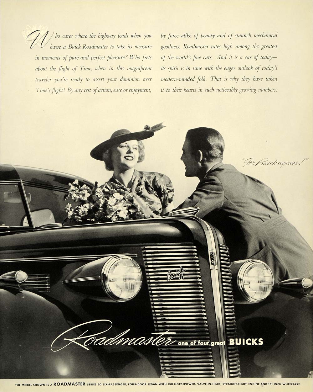 1937 Ad Roadmaster Buick Automobiles Antique Vintage - ORIGINAL ADVERTISING FTT9