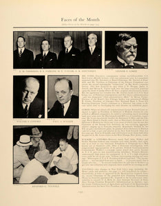 1938 Stettinius Fairless Voorhees Paul A. Walker - ORIGINAL HISTORIC IMAGE FTT9