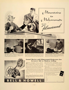 1938 Ad Bell Howell Film Sound Projector Larchmont Ave - ORIGINAL FTT9