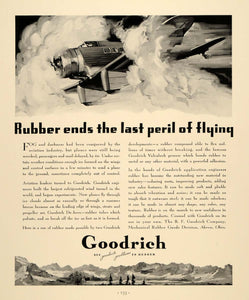 1934 Ad Goodrich De Icers Rubber Tubes Products - ORIGINAL ADVERTISING FTT9