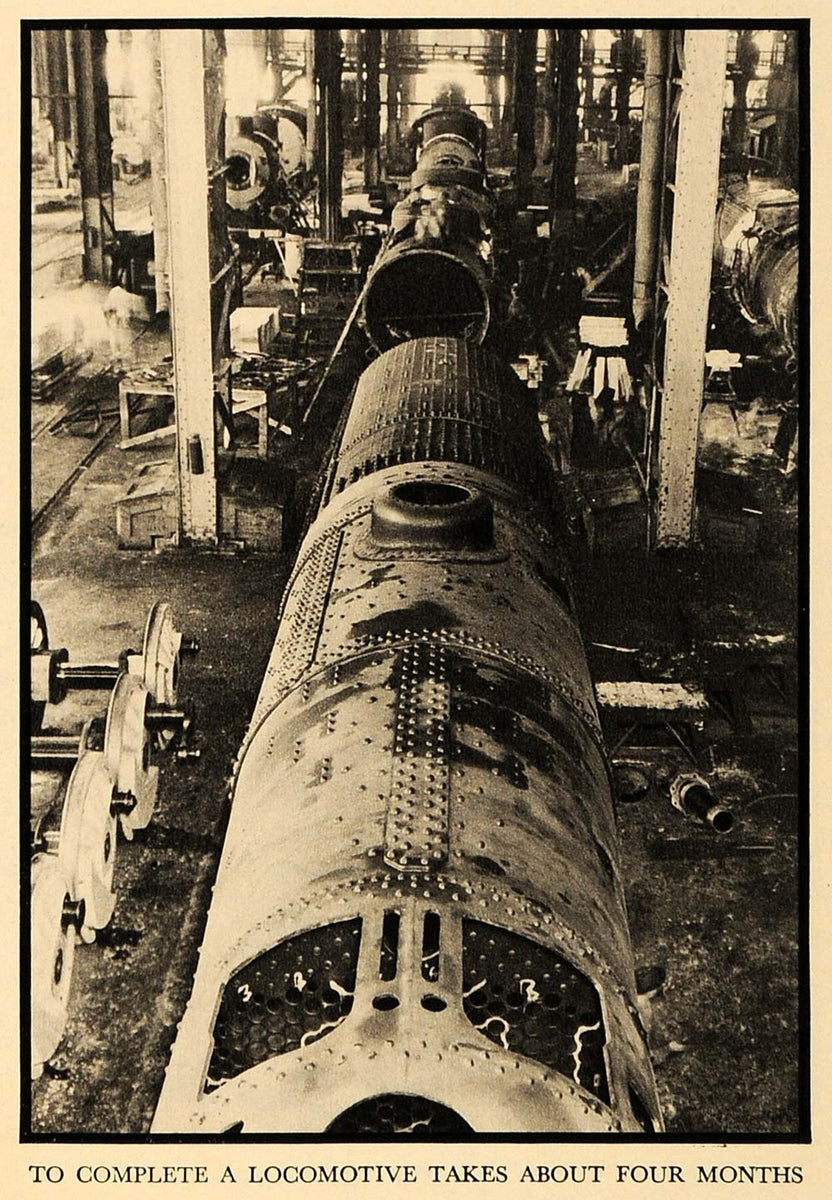 1930 Print Locomotive Construction Train Cast Chassis - ORIGINAL HISTO ...