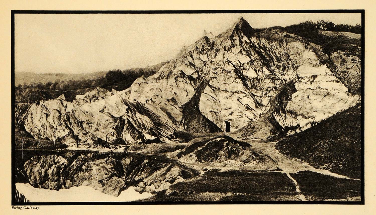 1930 Print Salt Mine Slanic Rumania Mountain Golloway - ORIGINAL HISTORIC FTZ1