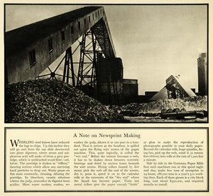 1930 Print Newsprint Paper Making Gatineau Mill Timber Margaret Bourke-White FZ1