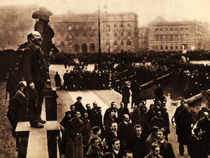 1939 Print German Revolution Speaker Uprising Crowd Cannon Riot Republic FZ1
