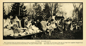 1931 Print Ethel Walker School Picnic Breakfast Girls Education Connecticut FZ1