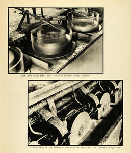 1932 Print Metal Bar Wire Margaret Bourke-White Copper Metallic Die FZ1