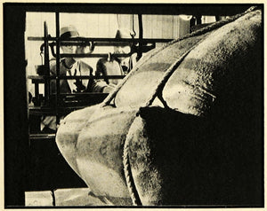 1933 Print Raw Sugar Refinery Sack Sucrose Burlap Food Weighing American FZ2