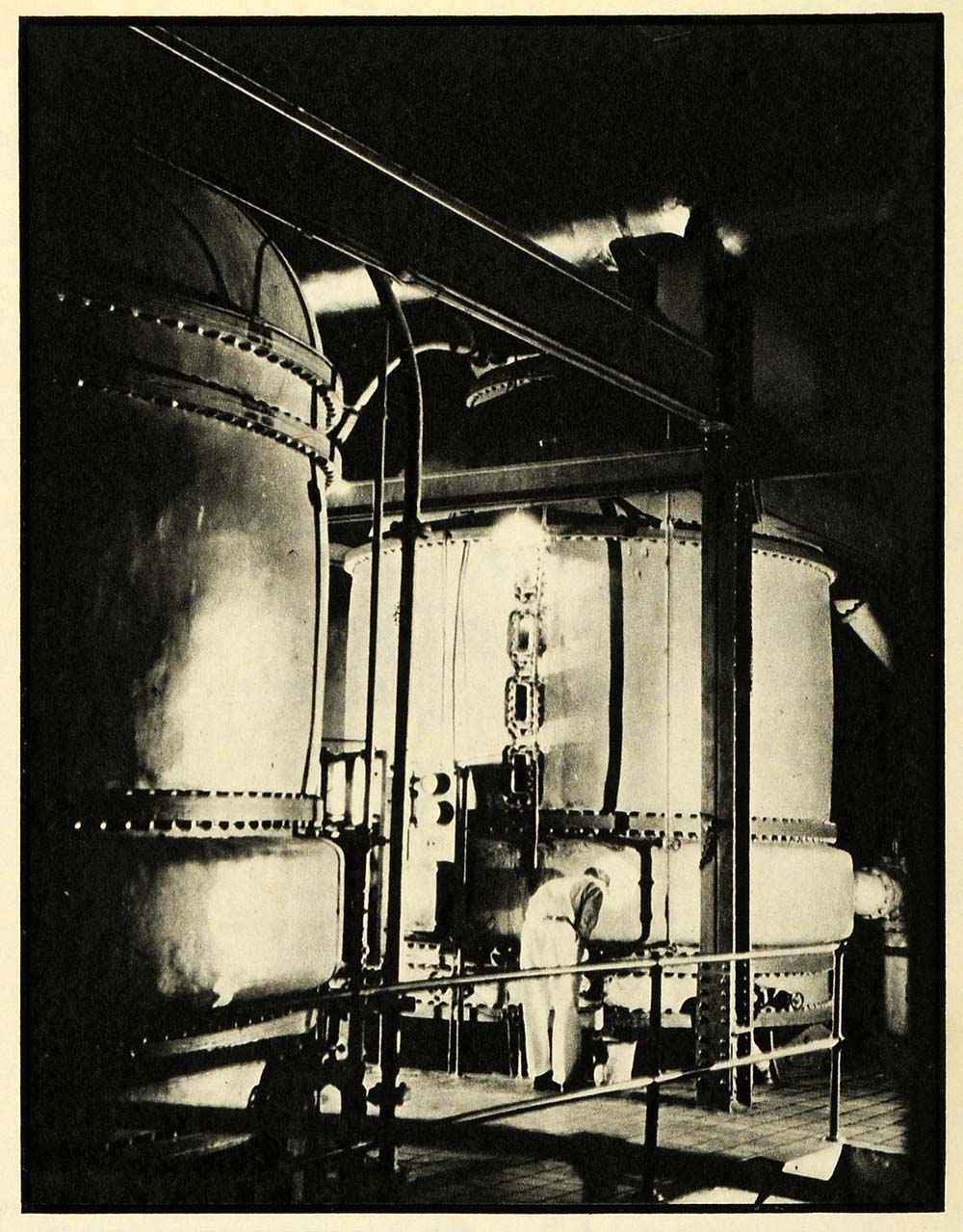 1933 Print Sugar Refinery Boiling Vacuum American Crop Vat Liquor Crystals FZ2