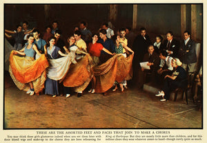 1935 Print 20th Century Fox King Burlesque Dance Chorus Baxter Faye Oakie FZ2