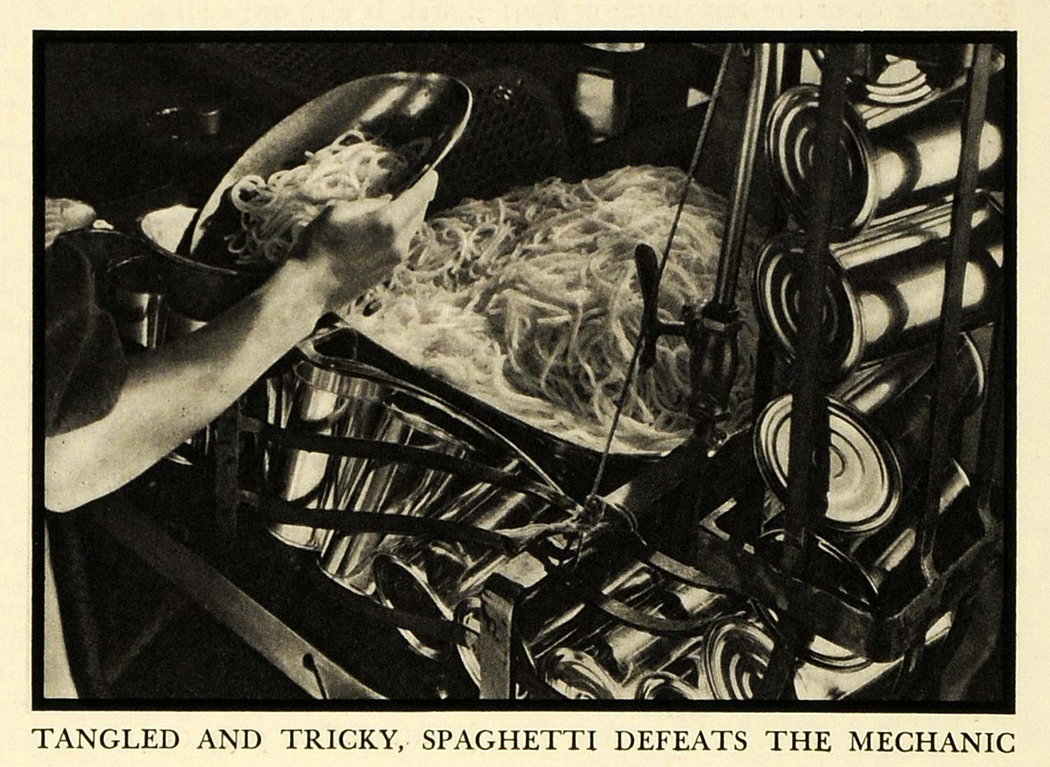 1935 Print Spaghetti Campbells Soup Camden Pasta Food New Jersey Worker FZ2