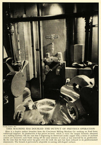 1935 Print Cincinnati Milling Machine Ford Parts Blade Machinery Broach Ram FZ2