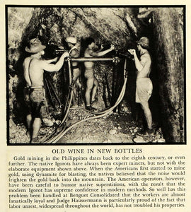 1935 Print Benguet Mine Gold Philippines Igorots Miner Consolidated FZ2