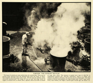 1935 Print Gum Varnish Kettles Sherwin-Williams Rittase Paint Resin Industry FZ2