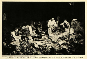 1936 Print Tulane Frans Blom University Mayan Ruins Archaeology Civilization FZ2