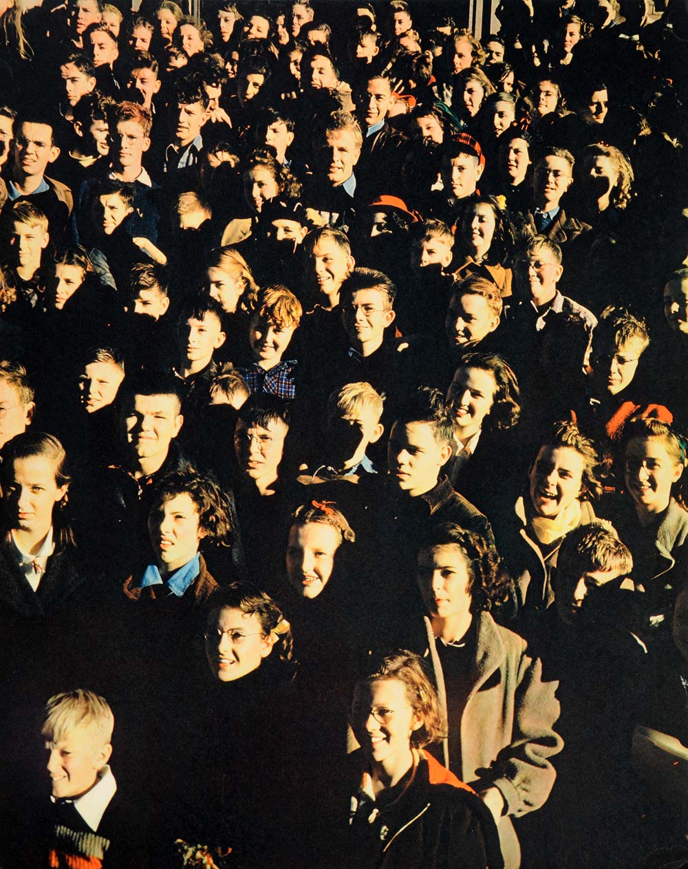 1936 Print Madison High School Wisconsin Students Kids Portrait Education FZ2