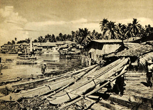 1940 Print Zamboanga Tropic Mindanao Coconut Groves General Pershing Moros FZ2