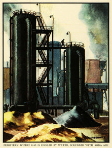 1937 Print Koppers Coal Tar Soda Ash Cosgrave Machinery Gas Artwork Coke Gas FZ3 - Period Paper
