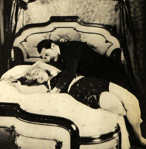 1938 Print Damaged Souls Seduction Portrait Hays Code Bed Theatre Film Movie FZ3