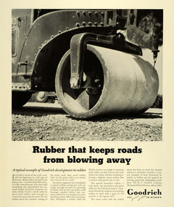 1941 Ad B F Goodrich Akron Tires Pneumatics Rubbers Vintage Road Roller FZ5