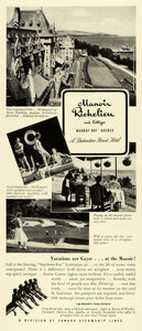 1941 Ad Manoir Richelieu Cottages Murray Bay Quebec Resort Hotel FZ5