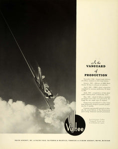 1941 Ad Vultee Aircraft US Air Force WWII Defense Zone Nashville Aviation FZ5