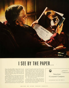 1941 Ad American Cyanamid Chemical Pulp Paper Product Manufacturing FZ5