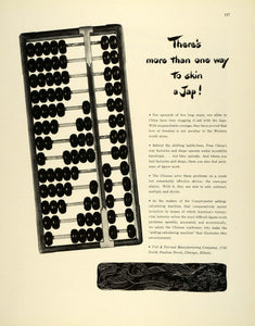 1942 Ad Felt Tarrant Comptometer Add Calculator Math Machine World War II FZ5