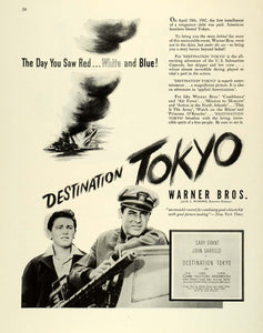 1944 Ad Film Warner Bros. Destination Tokyo War Movie Cary Grant John FZ6