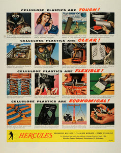 1944 Ad Hercules Powder Plastic World War II Industry Product Military FZ6