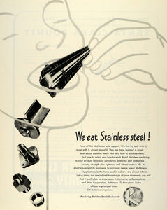 1945 Ad Rustless Iron Stainless Steel Alloy Metallurgical Industrial FZ6