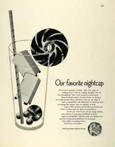 1945 Ad Rustless Iron Stainless Steel Nightcap Cocktail Industrial FZ6