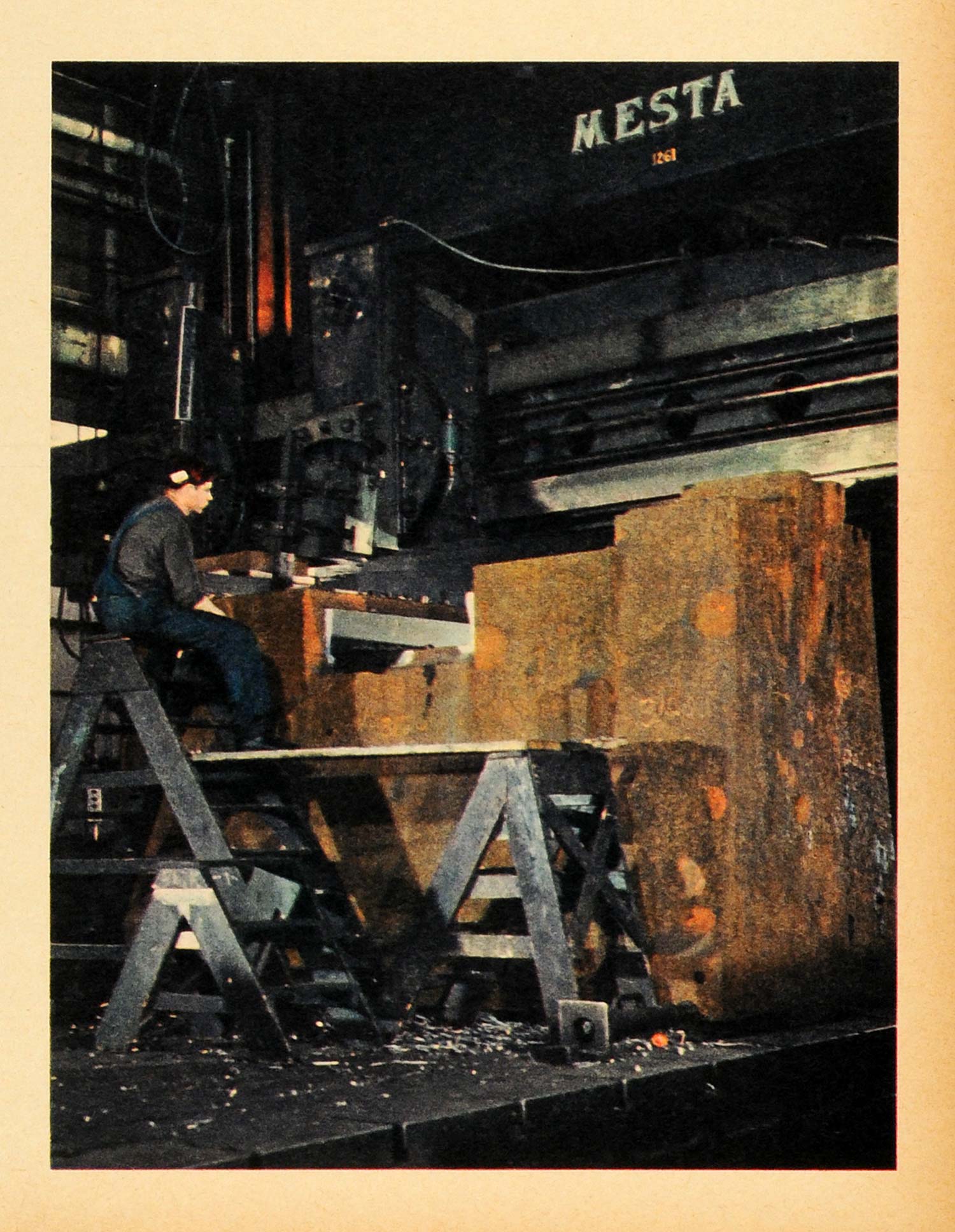 1943 Print Chambersburg Engineering Hammer Builder Industrial Factory Mesta FZ7