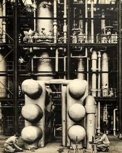 1941 Print Chemicals Carbide South Charleston Works Gas Tank Refinery Coke FZ7