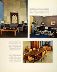 1942 Print Paul Frankl Tommi Parzinger Museum Modern Art Interior Design FZ7 - Period Paper
