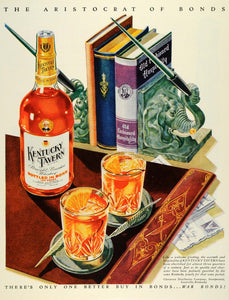 1945 Ad Kentucky Tavern Hospitality Bourbon Whiskey Glenmore Distilleries FZ8