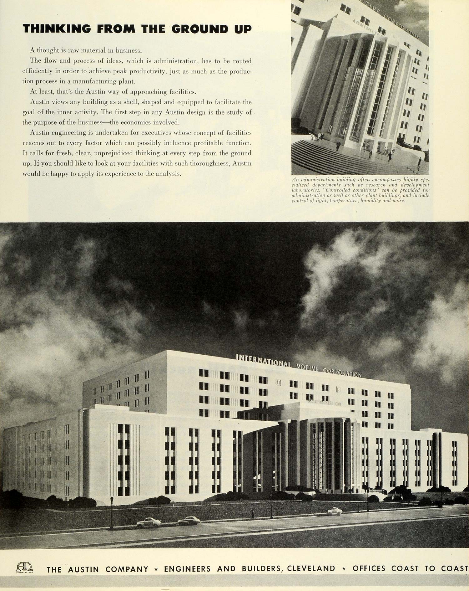 1945 Ad Austin Co Building International Motive Corp Engineering FZ8