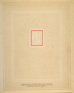 1913 Lithograph Newark Trust Bank Interior A. H. Heisey - ORIGINAL GAC1