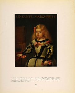 1913 Print Infanta Marguerita Margarita Spain Velazquez - ORIGINAL GAC1